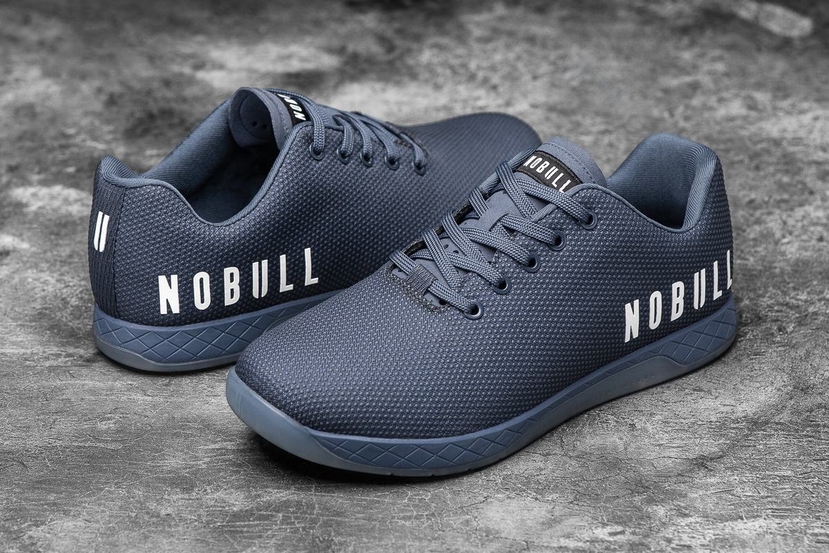 Nobull Superfabric Men's Trainers Navy | Australia (HU1974)